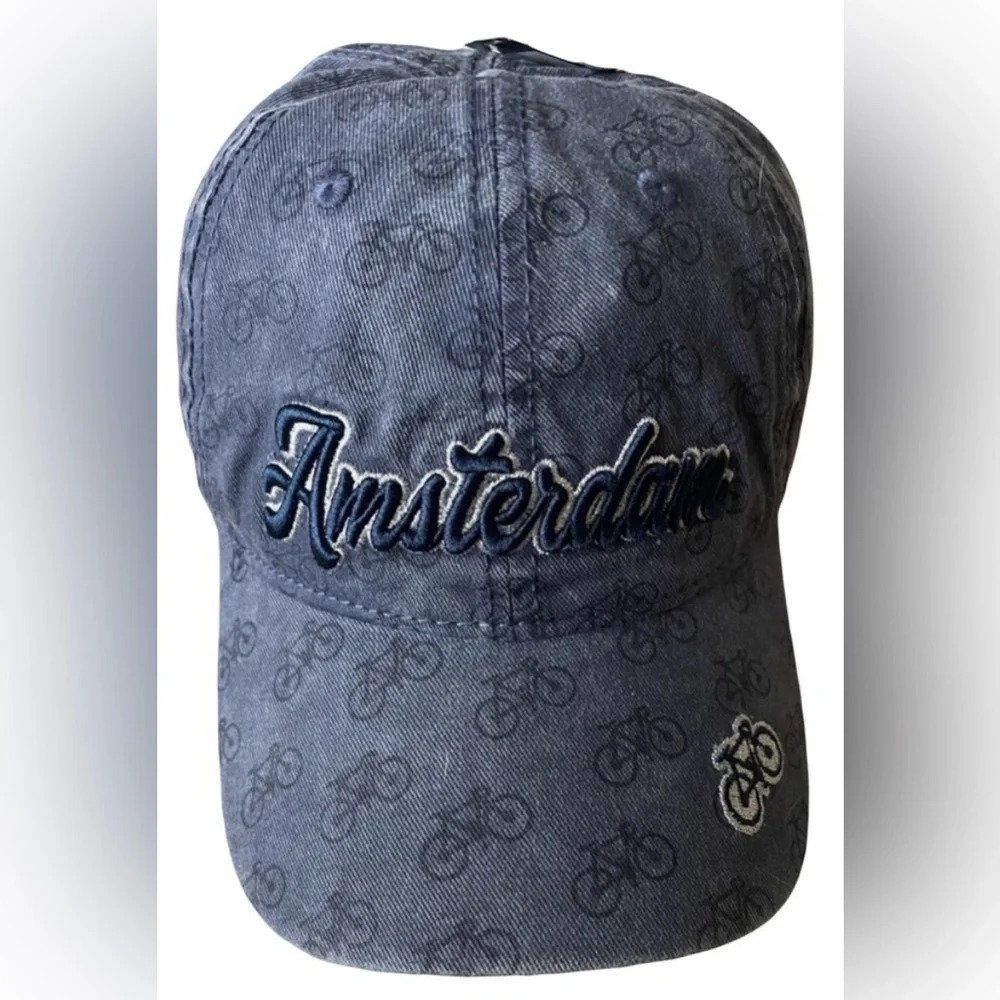 Amsterdam Embroidered Cap. Navy blue. Adjustable.‎ OS